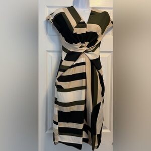 Striped Black and Cream Dress